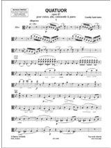 Quatuor op. 41 - Parties - SAINT-SAËNS - Partition - Quatuors